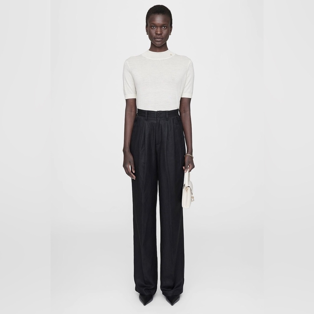 ANINE BING Carrie Pant Black Size 34 (US 2)